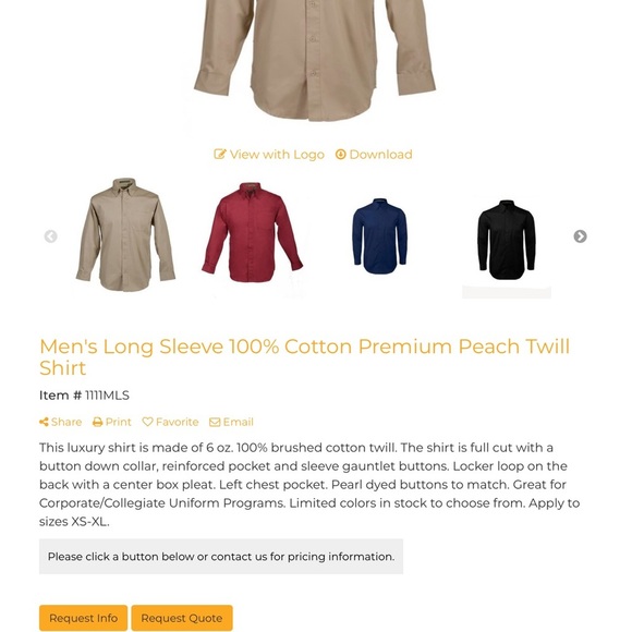 Tiger Hill Beige Button-Up Shirt NEW - Picture 3 of 7